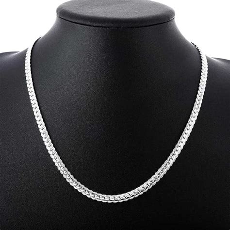 Silver Necklace for women men Solid 925 Sterling Silver Clasp 2mm 2.5mm 3mm 4mm 5mm Gold/Silver Rope Chain Silver Chain for men Rope Chain 16/18/20/22/24/26/30 Inches. 217. $1947. Save 30% with coupon (some sizes/colors) FREE delivery Wed, Feb 28 on $35 of items shipped by Amazon.